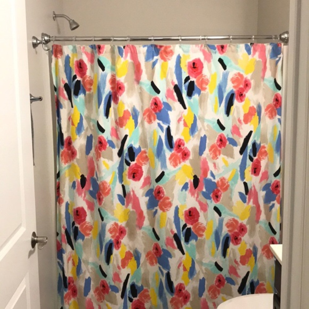 Kate Spade “Paintball Floral” Shower Curtain